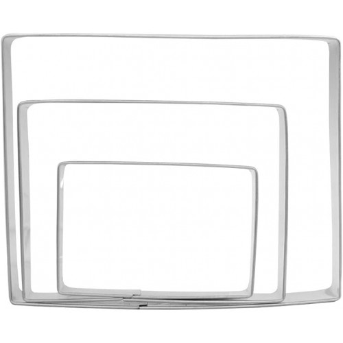 COOKIE CUTTER REGTANGLE 3PC COOKIE CUTTER REGTANGLE 3PC